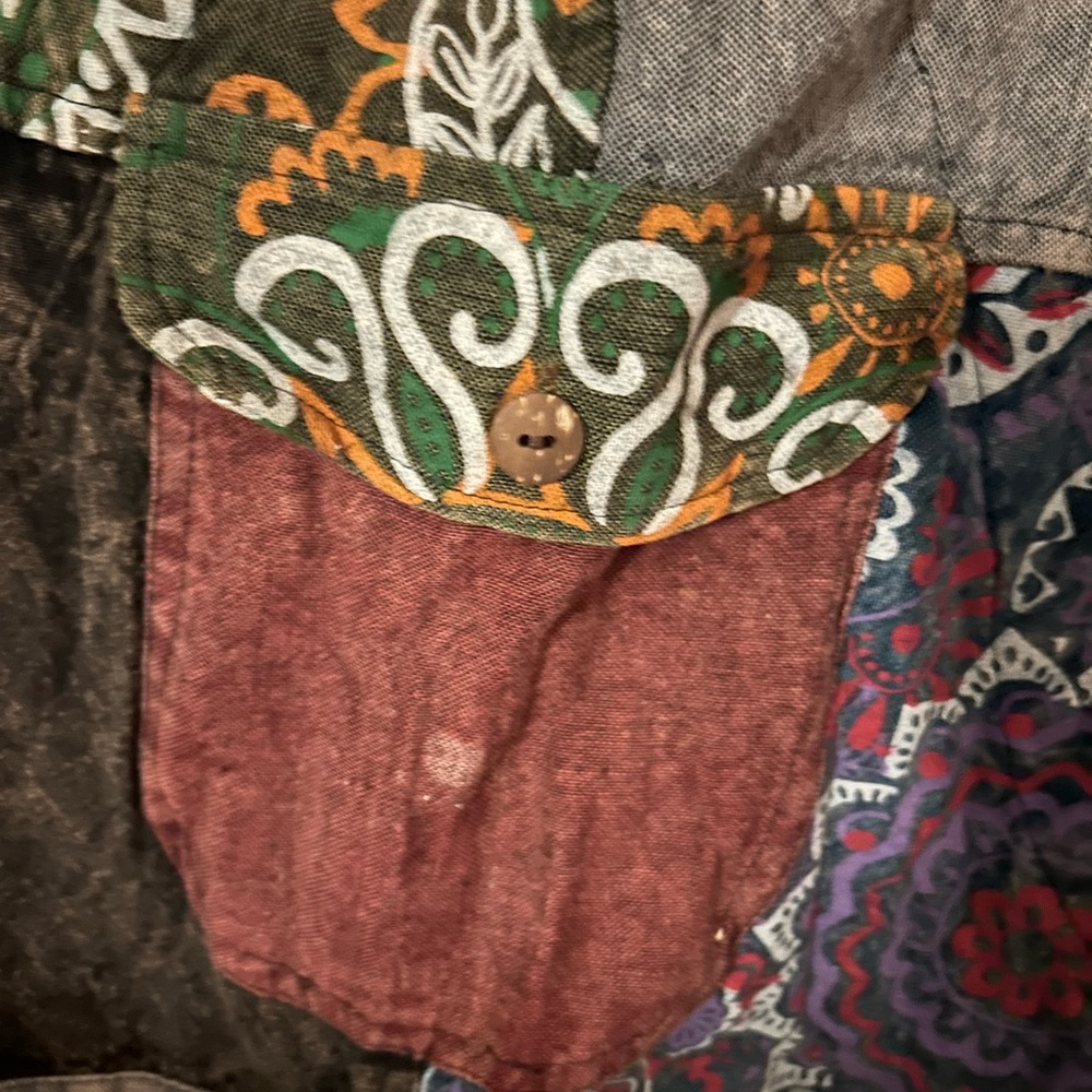 Rising International Multicolor Patchwork wide le… - image 5